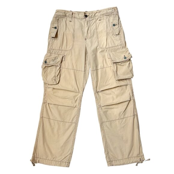 90s Vintage Polo Jeans Co Cargo Pants Baggy Utility Ralph Lauren Pockets Straps. - Picture 5 of 8